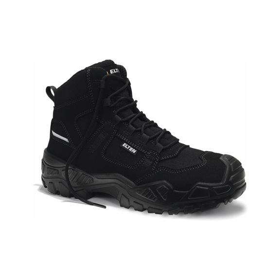 ELTEN safety lace-up boot MIKE black Mid ESD S3S 763821-47 size 47 - Safety lace-up boot MIKE black Mid ESD S3S