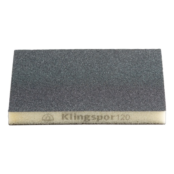 KLINGSPOR sanding sponges silicon carbide grain 120 96x123x12.5 mm 244377 - Sanding sponge