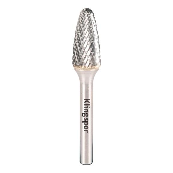 KLINGSPOR carbide end mill 9.6x19x6 mm cross toothing 295987 - Burr (non-detachable cutting edges)