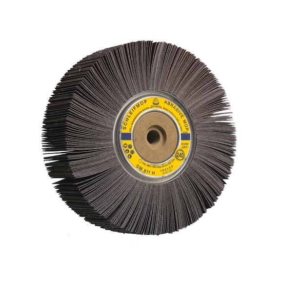 KLINGSPOR abrasive mop wheels 165x25x13 mm grain 120 10006 - Abrasive mop wheels