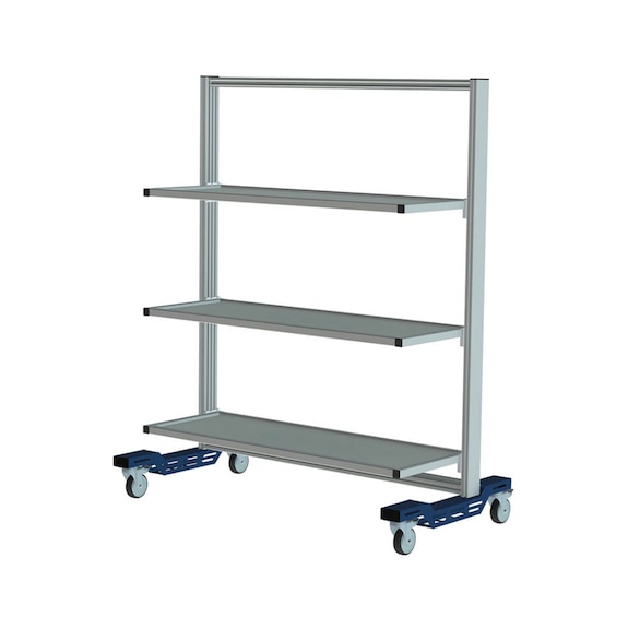 CLIP-O-FLEX<SUP>®</SUP> Transportwagen mit klappbaren Ebenen, einseitige Ausführung - Transportwagen mit klappbaren Ebenen