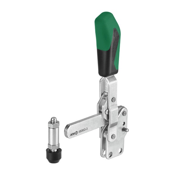 AMF Vertical clamp with green handle 6806G-3 Number 557487 - Vertical clamp