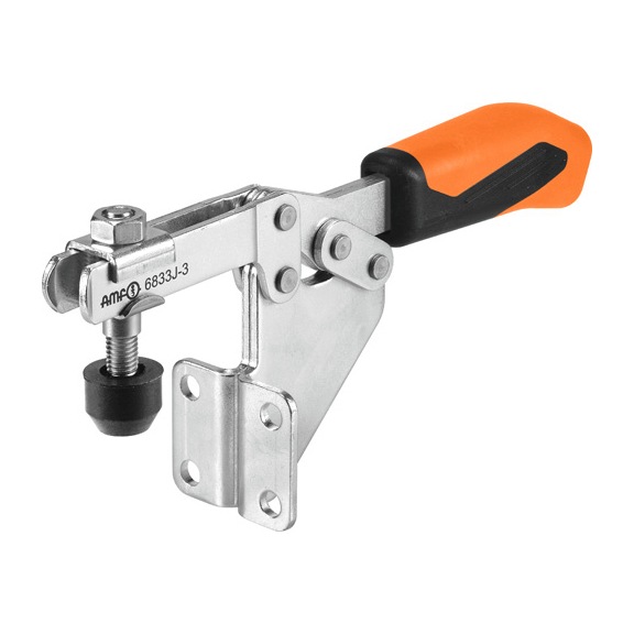 AMF Horizontal clamp with orange handle 6833J-4 Number 557353 - Horizontal clamp