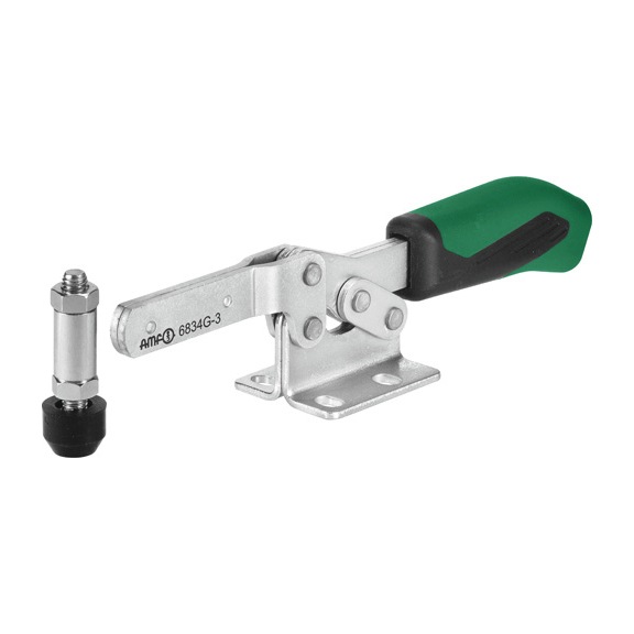 AMF Horizontal clamp with green handle 6834G-4 Number 557509 - Horizontal clamp