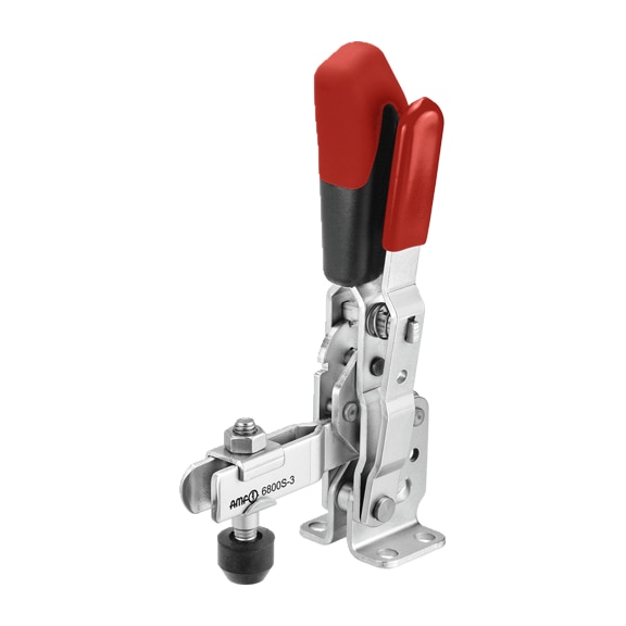 AMF vertical clamps with red handle and 6800S-2 Number 90134 - Vertical clamp