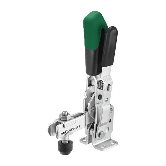 AMF Senkrechtspanner mit grünem Handgriff 6800SG-4 Nummer 557571 - Senkrechtspanner