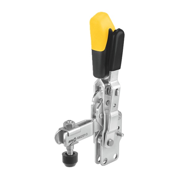AMF vertical clamp with yellow handle 6802SY-3 Number 557183 - Vertical clamp