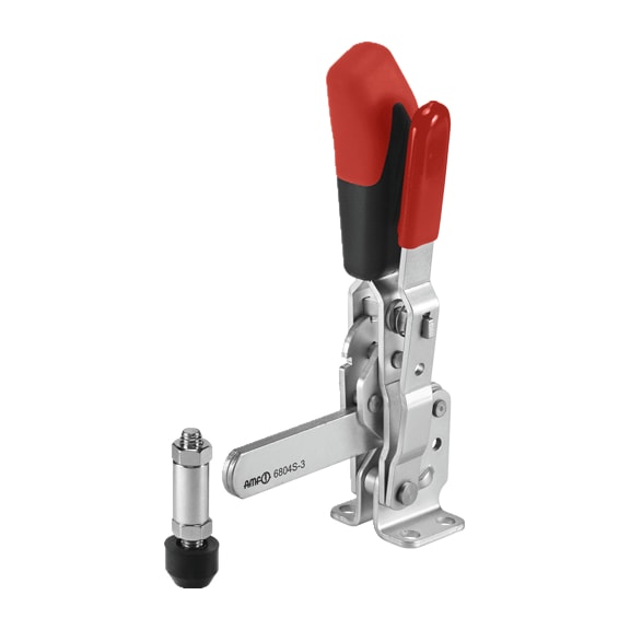 AMF vertical clamp with red handle and 6804S-4 number 90407 - Vertical clamp