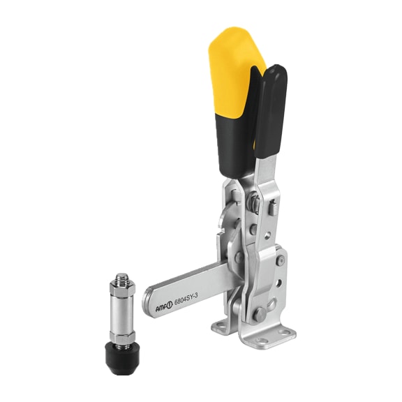 AMF Vertical clamp with yellow handle 6804SY-3 Number 557205 - Vertical clamp