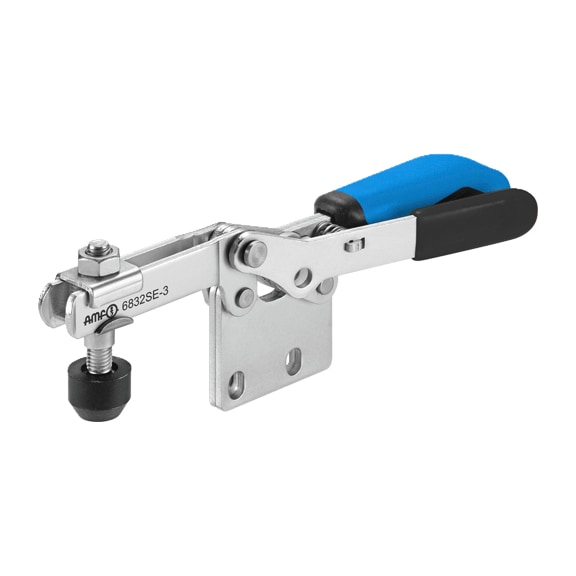AMF Horizontal clamp with blue handle 6832SE-3 Number 557749 - Horizontal clamp