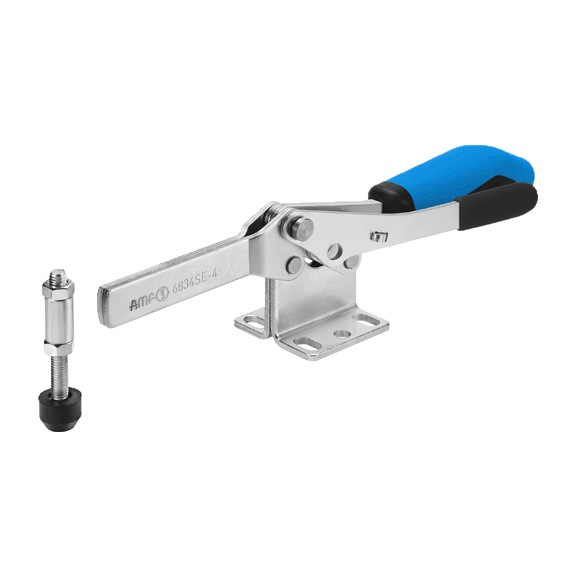 AMF Horizontal clamp with blue handle 6834SE-4 Number 557751 - Horizontal clamp