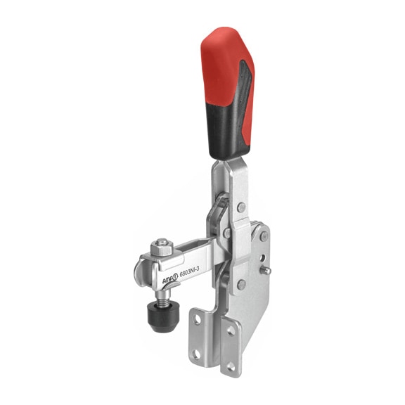 AMF Vertical clamp with red handle 6803NI-2 Number 95133 - Vertical clamp