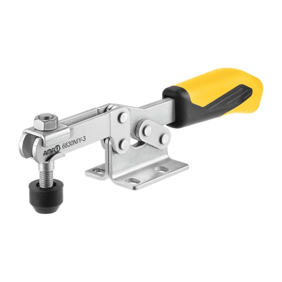 AMF Horizontal clamp with yellow handle 6830NIY-3 Number 557277 - Horizontal clamp