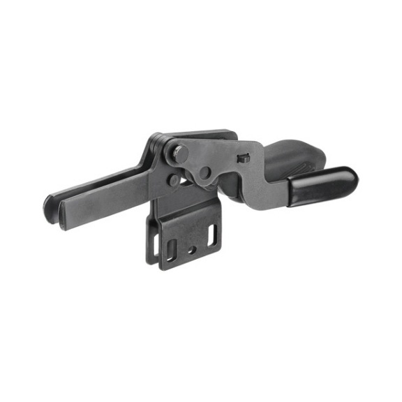 AMF Horizontal clamp with safety lock black 6835BS-2 number 90712 - Horizontal clamp