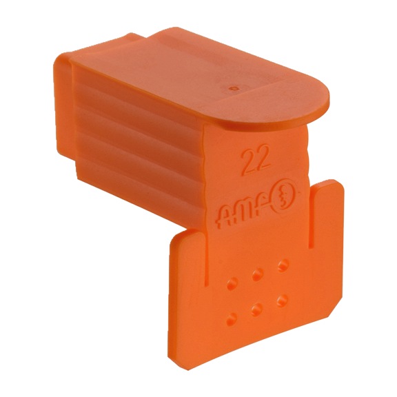 AMF Cover T-slots lateral 6486AO-22 10 pieces Number 565403 - Cover strip for T-slots