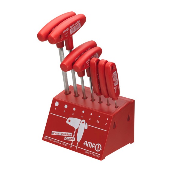AMF Long-handled screwdriver in workshop stand 906-WM7 Number 42283 - Hexagon socket screwdriver with handle