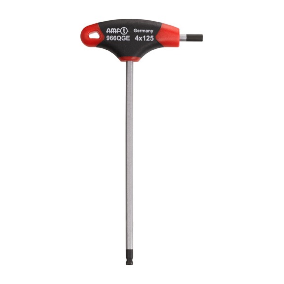AMF Double hexagon screwdriver 966QGE-5x150 Number 47621 - Hexagon socket screwdriver with cross handle