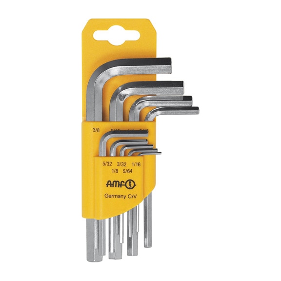 AMF Hexagonal screwdriver inch 911HZ 9D Number 44156 - Hexagon socket screwdriver, angled