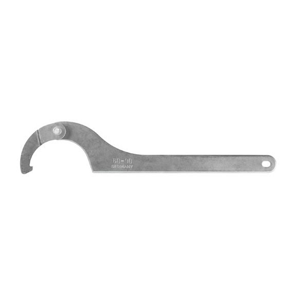 AMF Hinged hook wrench with nose, industrial version 775D-90-155 Number 51763 - Hinged hook wrench nose