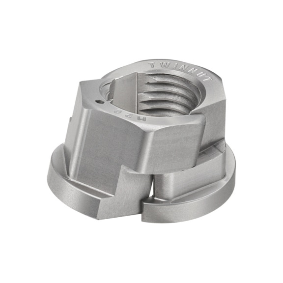 AMF Nut TWINNUT with collar 6333SB-M16 Number 381889 - Nut for T-slots