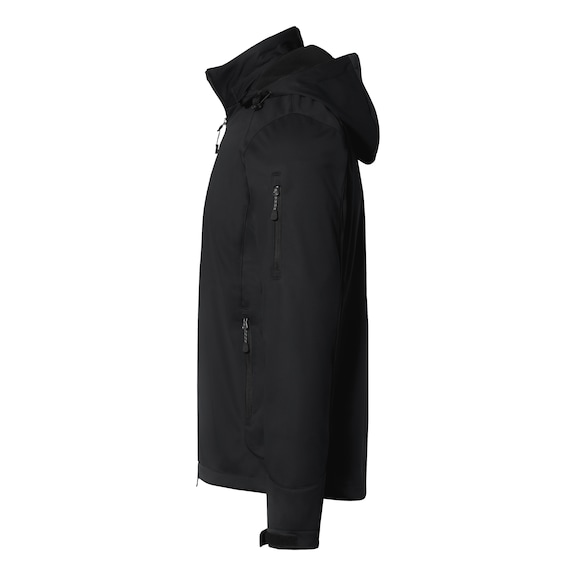 HAKRO Ontario men's softshell jacket, black, size 4XL