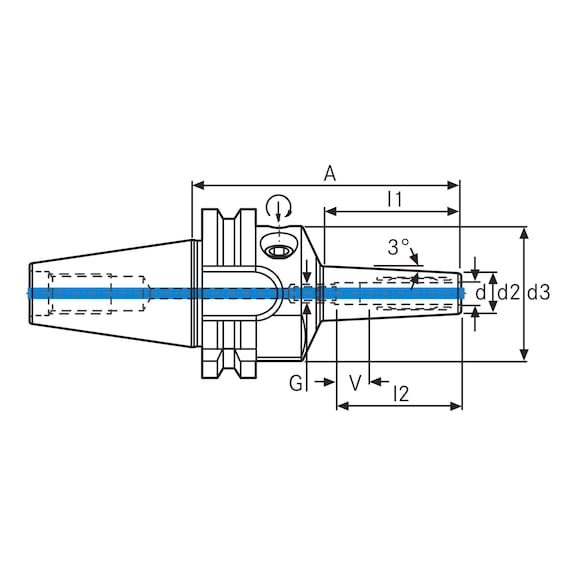 ATORN Hydraulic expansion chuck 3° - 2