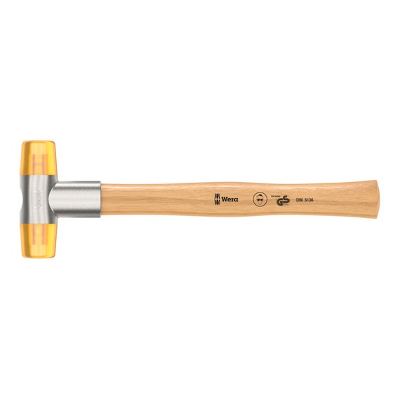 WERA soft-face mallet 100 with Cellidor head Head diameter 28 mm 05000010001 - Soft-face mallet