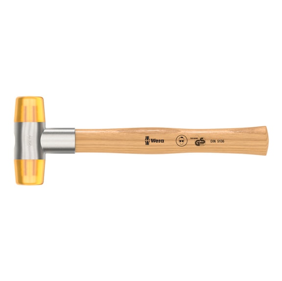 WERA Schonhammer 100 mit Kopf aus Cellidor Kopfdurchmesser 36 mm 05000020001 - Schonhammer