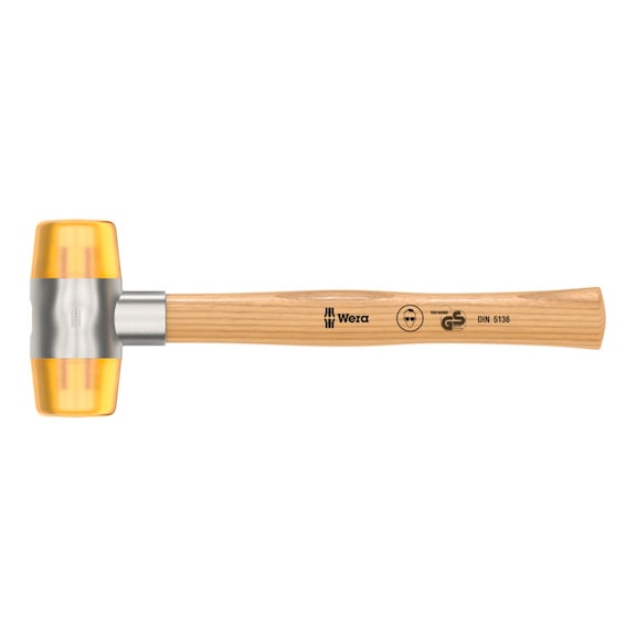 WERA soft-face mallet 100 with Cellidor head Head diameter 61 mm 05000035001 - Soft-face mallet