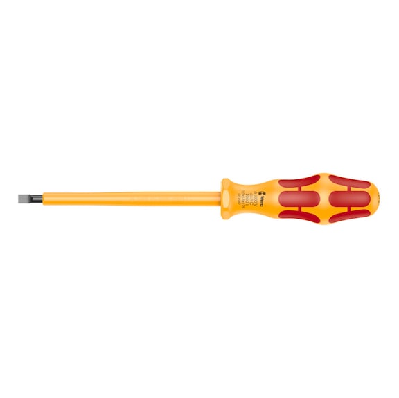 WERA VDE-insulated slotted screwdriver 1060 i VDE 1.0x5.5x125mm 05051587001 - VDE Insulated slotted screwdriver 1060 i