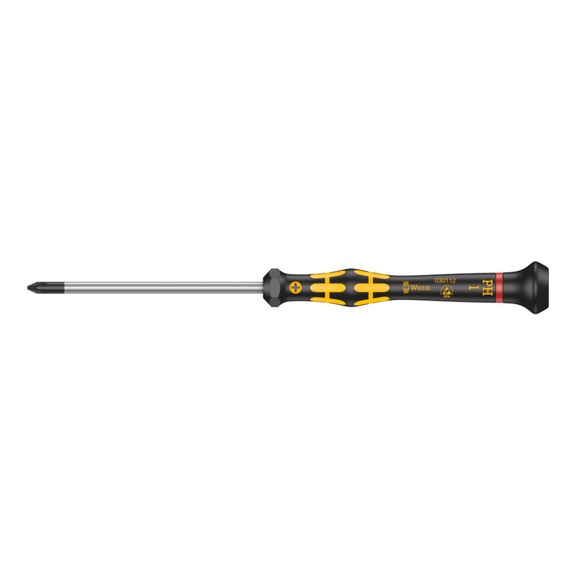 WERA Cross-recess screwdriver 1550 ESD Micro PH 1x80 mm 05030112001 - Screwdriver 1550 PH ESD