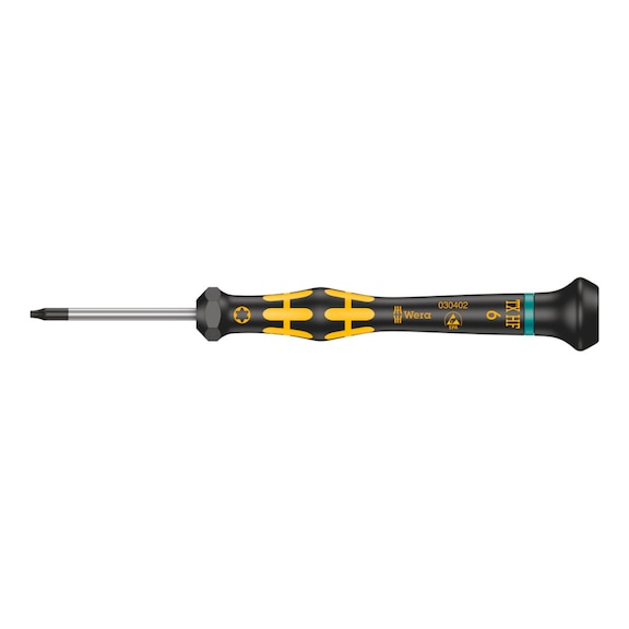 WERA Schraubendreher 1567 TX HF ESD Micro TX 6x40 mm 05030402001 - Innensechsrundschraubendreher