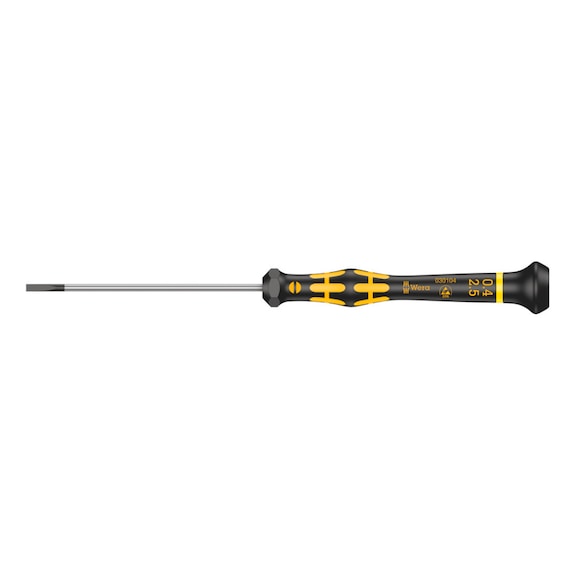 WERA Slotted screwdriver 1578 A ESD Micro 0.40x2.5x80 mm 05030104001 - Micro slotted screwdriver 1578 A ESD