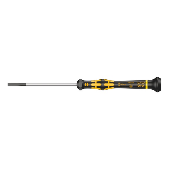 WERA Slotted screwdriver 1578 A ESD Micro 0.60x3.5x80 mm 05030106001 - Micro slotted screwdriver 1578 A ESD