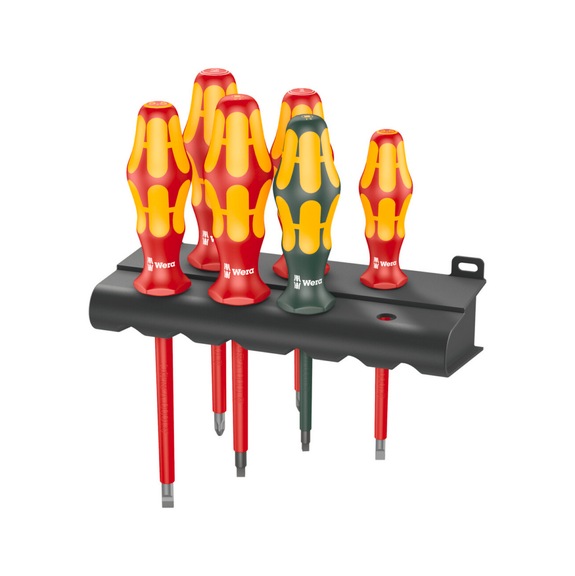 WERA screwdriver set Kraftform Plus 160 i/168 i/6 Rack 05347777001 - Screwdriver set