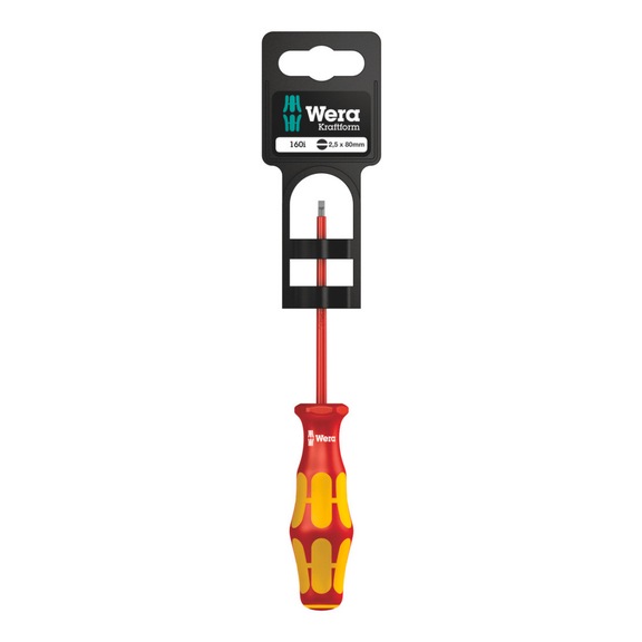 WERA Insulated slotted screwdriver 160 i SB
