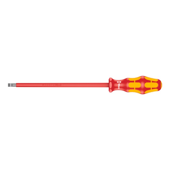 WERA VDE-insulated slotted screwdriver 160 i VDE 1.2x6.5x200 mm 05006126001 - VDE Insulated slotted screwdriver 160 i