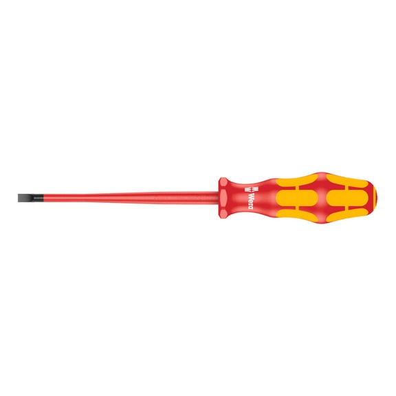 WERA VDE-insulated slotted screwdriver 160 iS 1.0x5.5x125 mm 05006442001 - VDE Insulated slotted screwdriver 160 iS