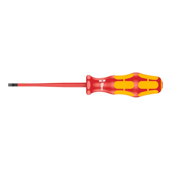 WERA VDE-insulated slotted screwdriver 160 iS 0.8x4.0x100 mm 05006441001 - VDE Insulated slotted screwdriver 160 iS