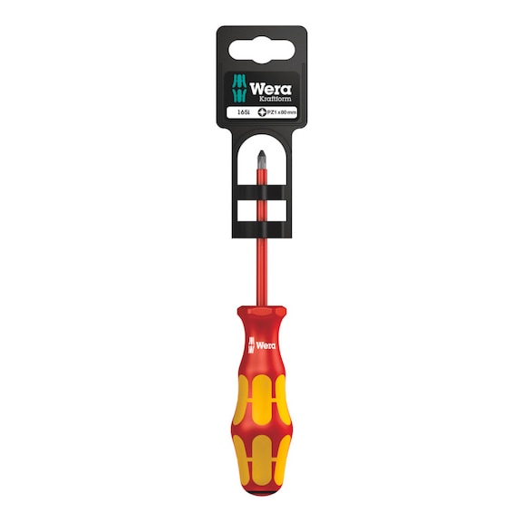 WERA VDE-insulated Phillips screwdriver 165 i SB PZ 1x80 mm 05100015001 - Screwdriver 165 i PZ SB