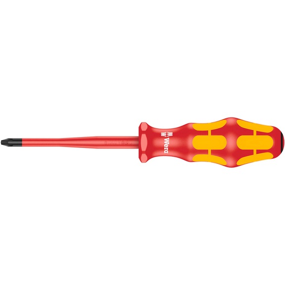 WERA VDE-insulated Phillips screwdriver 165 iS PZ 2x100 mm 05006461001 - Insulated screwdriver 165 iS PZ VDE