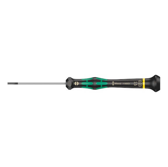 WERA Electronics Slotted screwdriver 2035 Micro 0.23x1.5x60 mm 05118003001 - Slotted screwdriver 2035