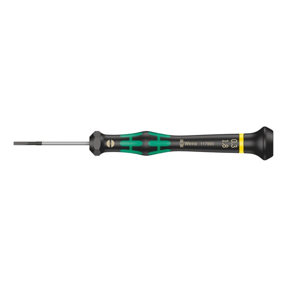 WERA Electronics Slotted screwdriver 2035 Micro 0.30x1.8x40 mm 05117993001 - Slotted screwdriver 2035