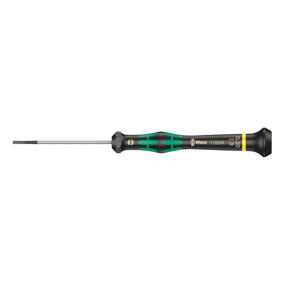 WERA Electronics Slotted screwdriver 2035 Micro 0.30x1.8x60 mm 05118004001 - Slotted screwdriver 2035