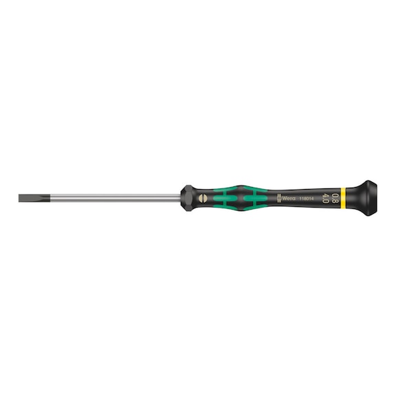 WERA Electronics Slotted screwdriver 2035 Micro 0.80x4.0x80 mm 05118014001 - Slotted screwdriver 2035