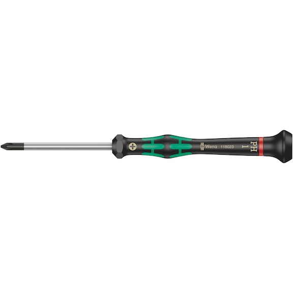 WERA Electronics Cross-recess screwdriver 2050 Micro PH 1x60 mm 05118023001 - Screwdriver 2050 PH