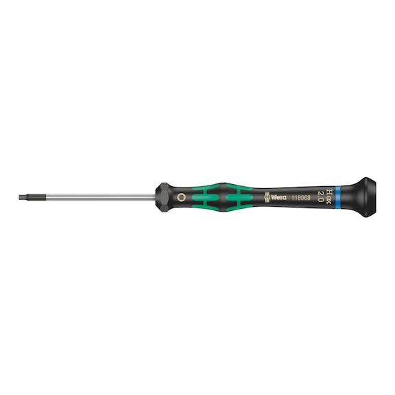 WERA Electronics Hexagonal screwdriver 2054 Micro 2x60 mm 05118068001 - Hexagon socket screwdriver