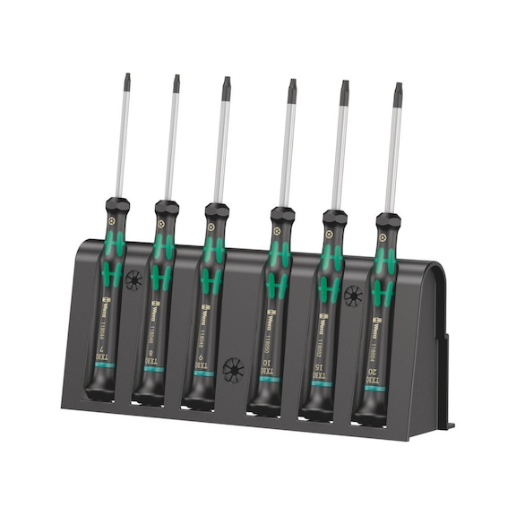 WERA TX BO electronics screwdriver set 2067/6 in rack 05118154001 - Screwdriver set