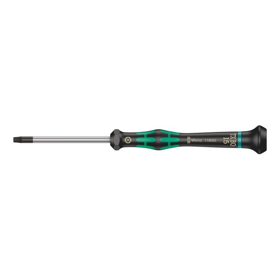 WERA Electronics Screwdriver 2067 TX BO Micro TX 15x60 mm 05118052001 - Hexagon socket screwdriver