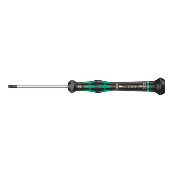 WERA Electronics Screwdriver 2067 TX BO Micro TX 8x60 mm 05118046001 - Hexagon socket screwdriver